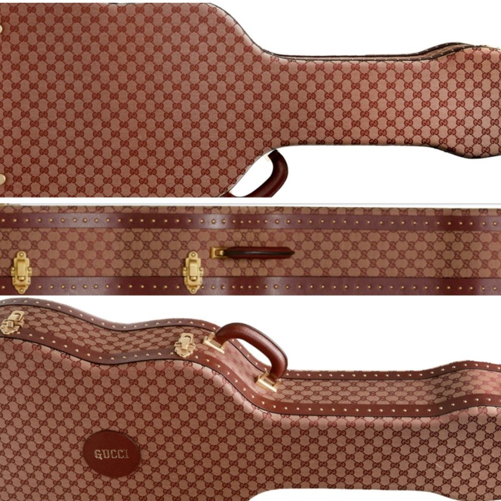 Gucci Collectors GG Original Canvas Monogram Guitar Travel Case - Picture 5 of 6